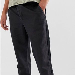 AllSaints cropped linen trousers